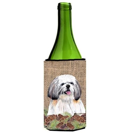 Carolines Treasures Carolines Treasures SC9040LITERK Shih Tzu Wine bottle sleeve Hugger - 24 oz. SC9040LITERK